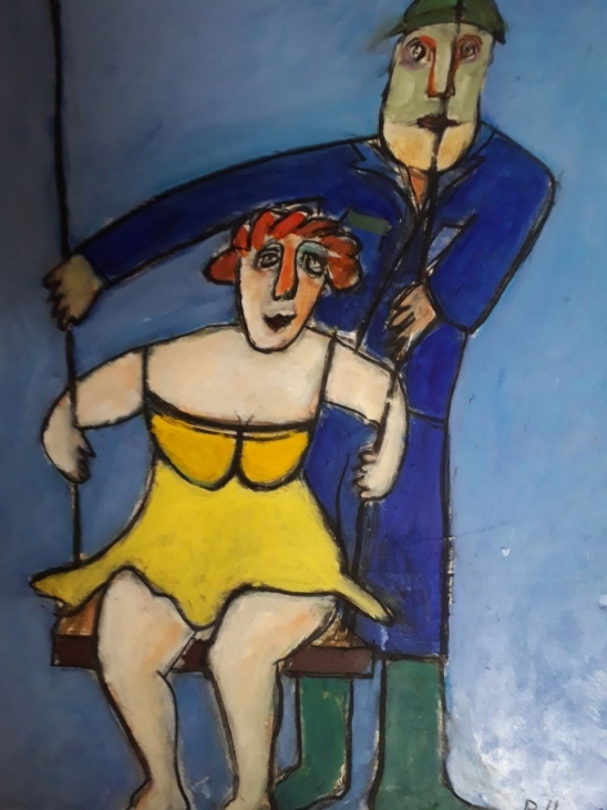 Blandet nr. 5. 60x80 cm.