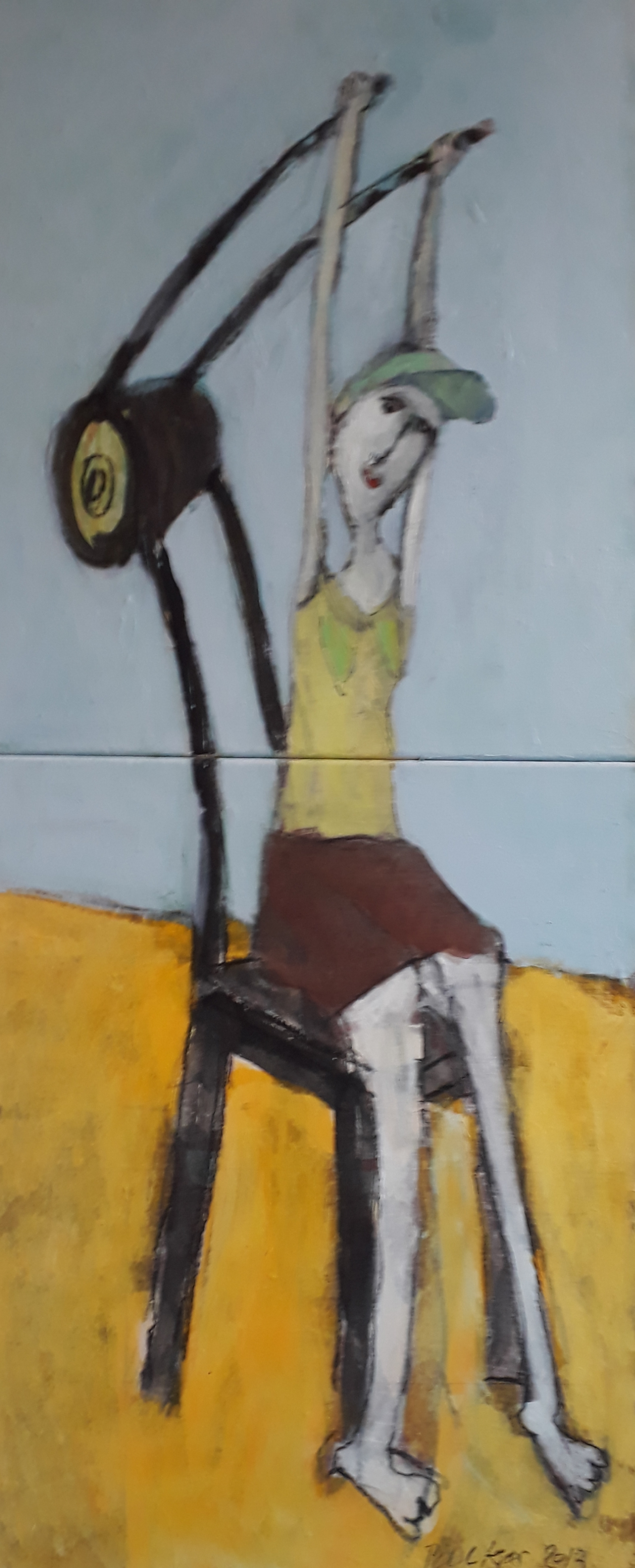 Fitnessbilleder nr. 5. 50 x 120 cm.