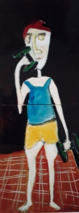 Fitnessbilleder 3. 50x120 cm. priv.