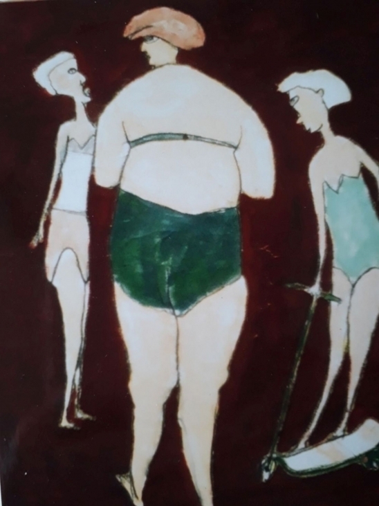 Fitnessbilleder nr. 4. 60x80 cm. priv.