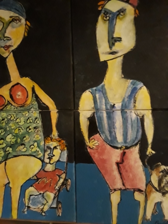 Portrætter nr. 1. 80x80 cm.