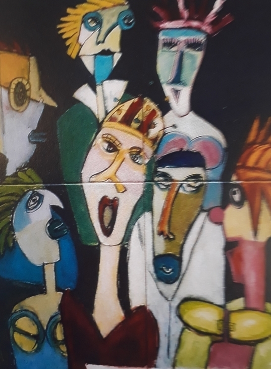 Portrætter nr. 11. 60x100 cm. priv.