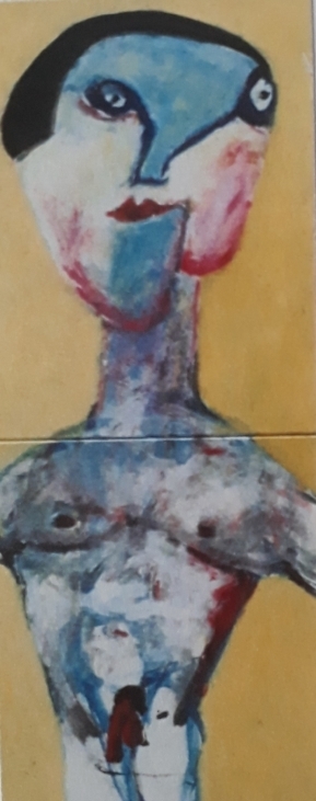 Portrætter nr. 12. 50x120 cm. priv.
