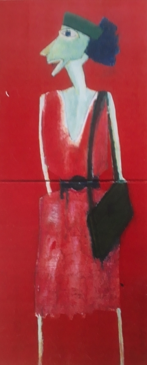 Portrætter nr. 13. 50x120 cm. priv.