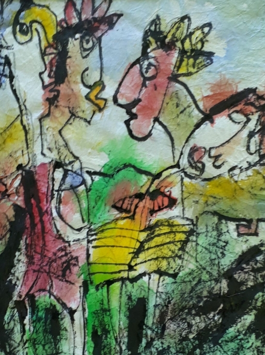 Prins pillefinger nr. 4. 30x40 cm.