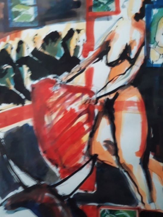 Tyrefægterbilleder nr. 3..70x100 cm.