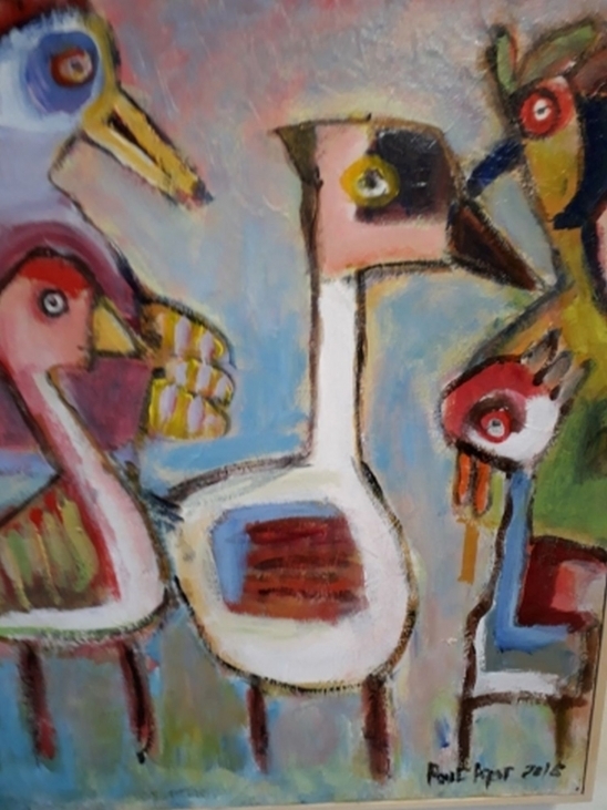 "Underlige Fugle" nr. 3 (50x60 cm.)